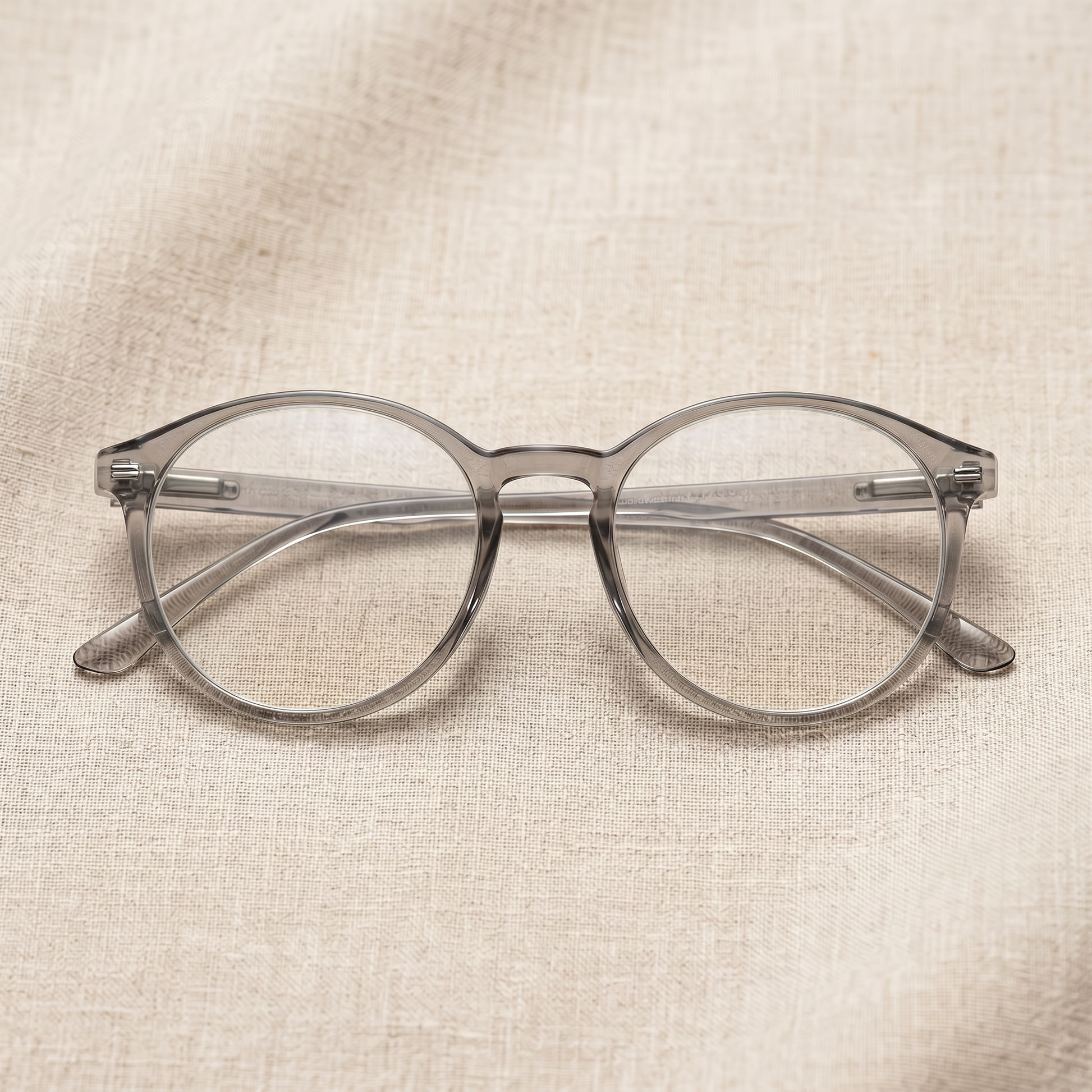 Diane lunettes de lecture monture ronde grise anti-lumière bleue