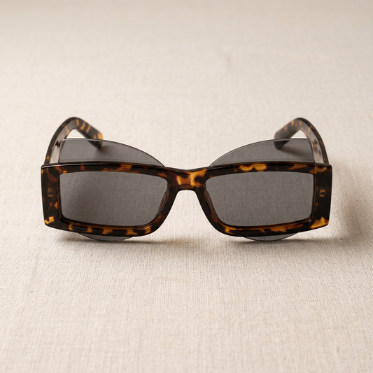 Naomi lunettes de soleil cat-eye rectangulaire écaille UV400