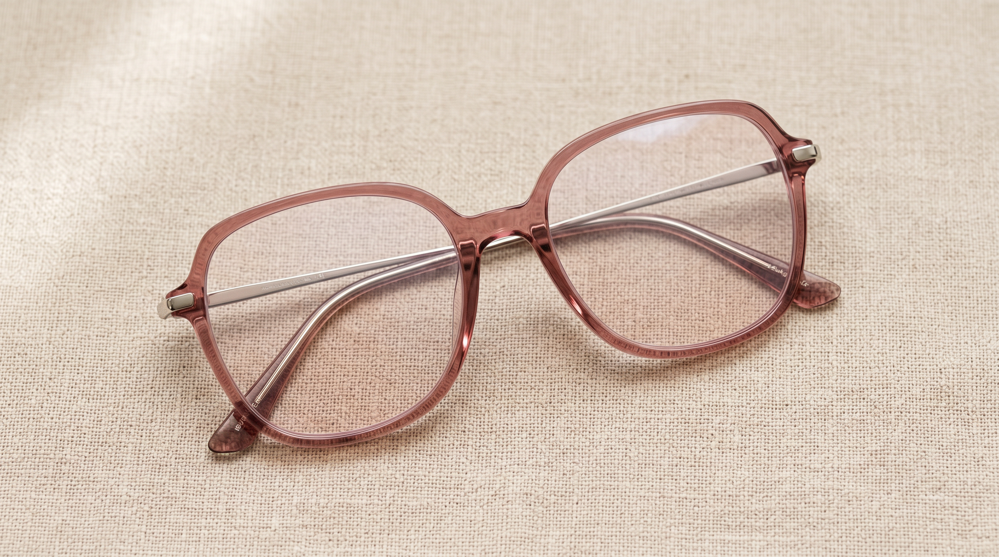 Clarisse lunettes de lecture anti-lumière bleue monture rose transparente